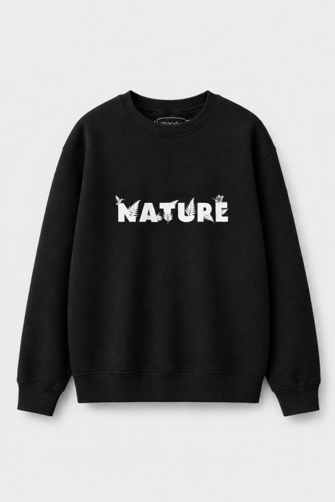 Cotton4all Men's Fleece Sweatshirt 26-304 Black