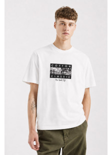 White Cotton4all men's T-shirt with New York City graphic print