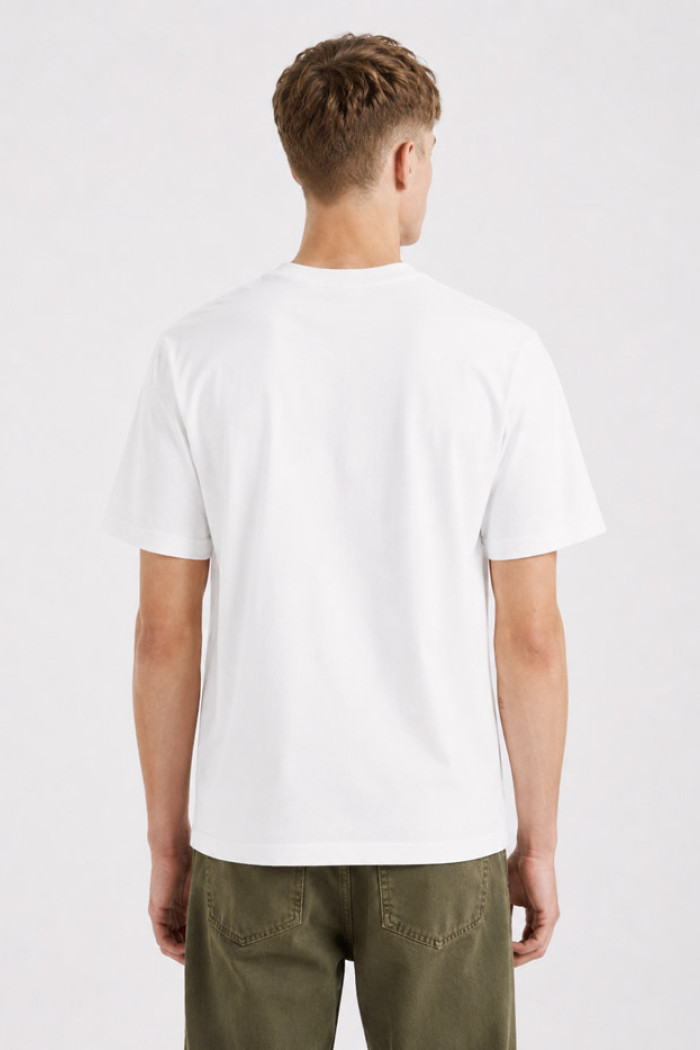 White Cotton4all men's T-shirt with New York City graphic print