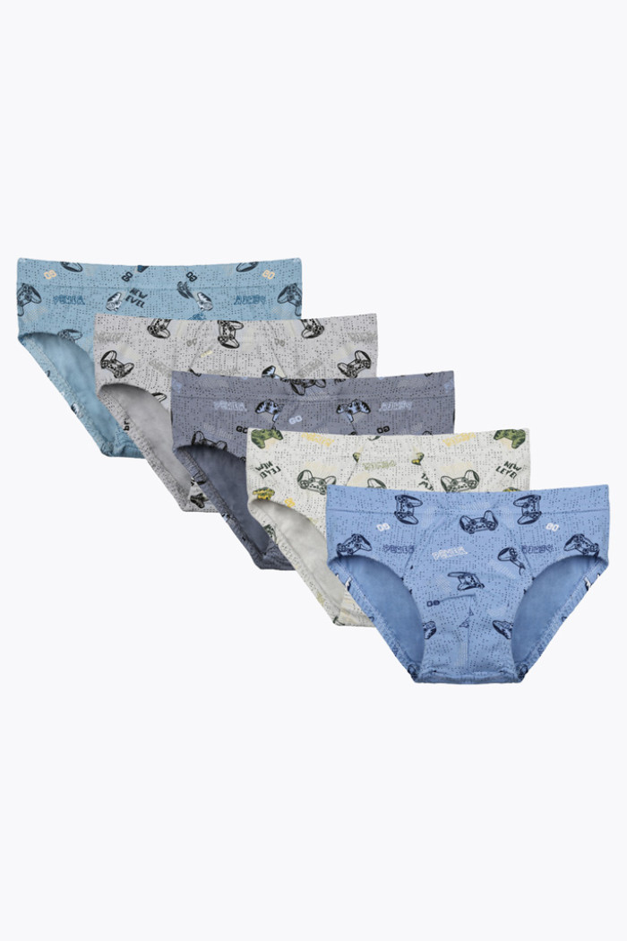 Donella boys' briefs 5-pack in assorted colours