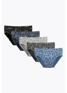 Donella boys' briefs 5-pack in assorted colours