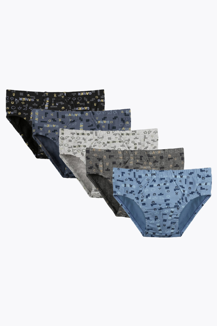 Donella boys' briefs 5-pack in assorted colours