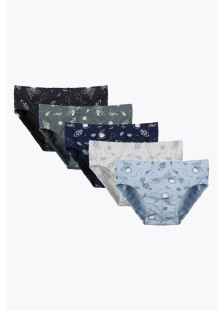 Donella Jungen-Slips im 5er-Pack in verschiedenen Farben