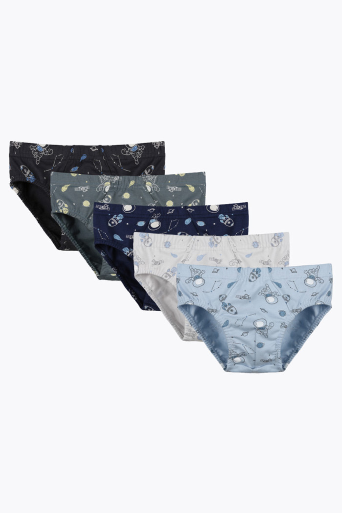 Donella Jungen-Slips im 5er-Pack in verschiedenen Farben
