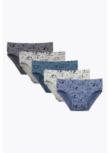 Donella Jungen-Slips im 5er-Pack in verschiedenen Farben