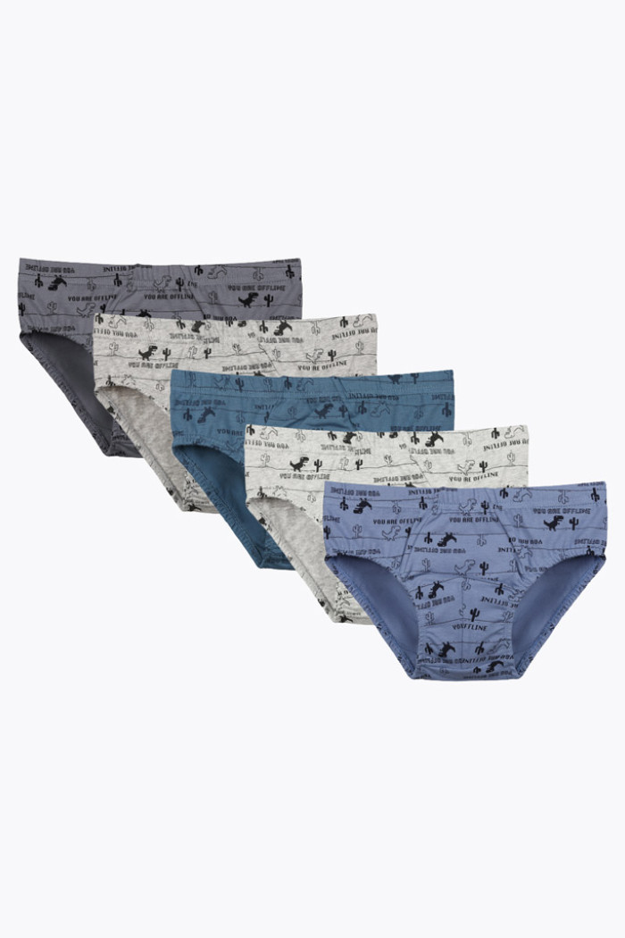 Donella Jungen-Slips im 5er-Pack in verschiedenen Farben