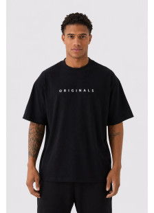 Cotton4all black oversized men's T-shirt TRUTH