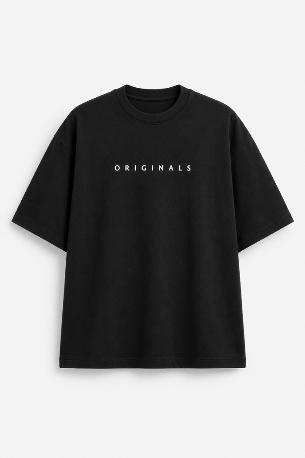 Cotton4all black oversized men's T-shirt TRUTH