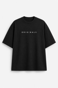 Cotton4all black oversized men's T-shirt TRUTH