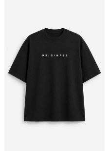 Cotton4all black oversized men's T-shirt TRUTH