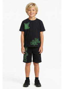 TRAX boys' black summer set