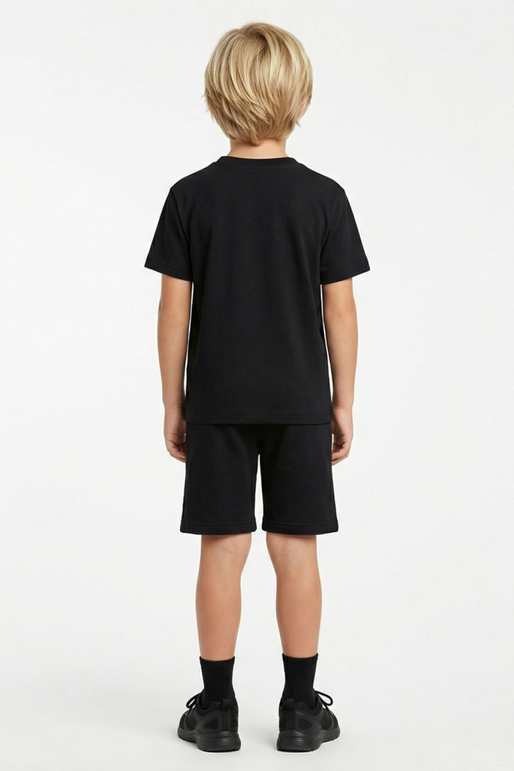 TRAX boys' black summer set