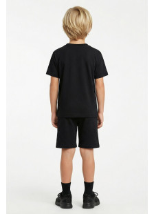 TRAX boys' black summer set