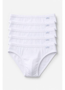 White LORD men's briefs with a fine elastic waistband