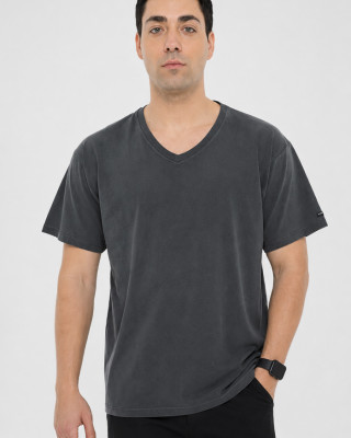 BODY MOVE Plain V-Neck T-Shirt BM-1389