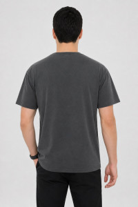 BODY MOVE plain short-sleeved V-neck T-shirt
