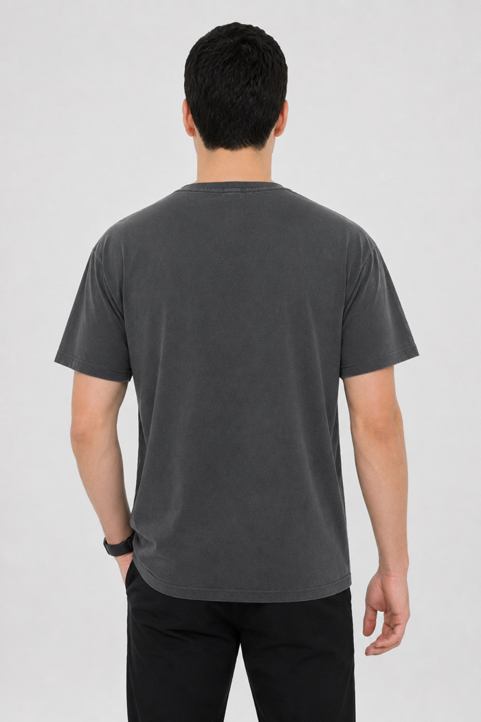 BODY MOVE plain short-sleeved V-neck T-shirt