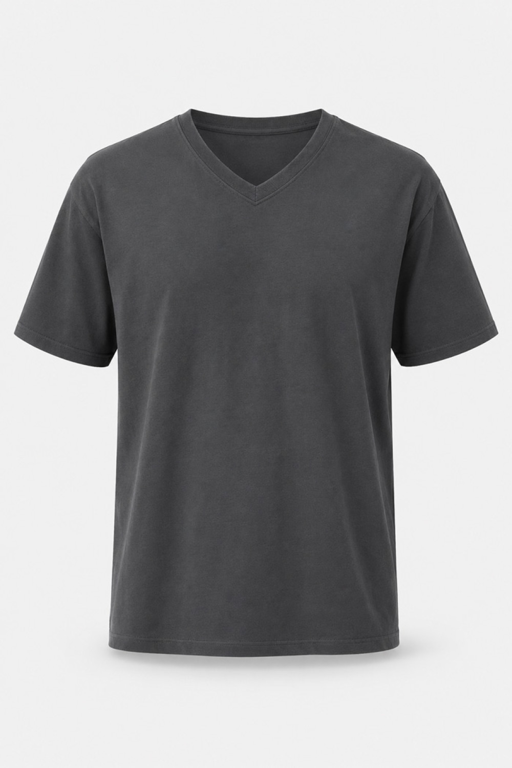 BODY MOVE plain short-sleeved V-neck T-shirt