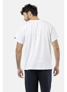BODY MOVE plain short-sleeved V-neck T-shirt