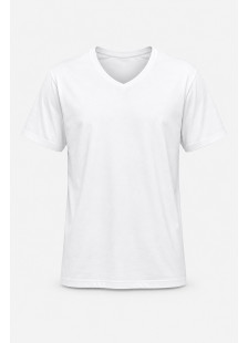 BODY MOVE plain short-sleeved V-neck T-shirt