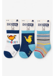 Design socks baby boy three-pack socks