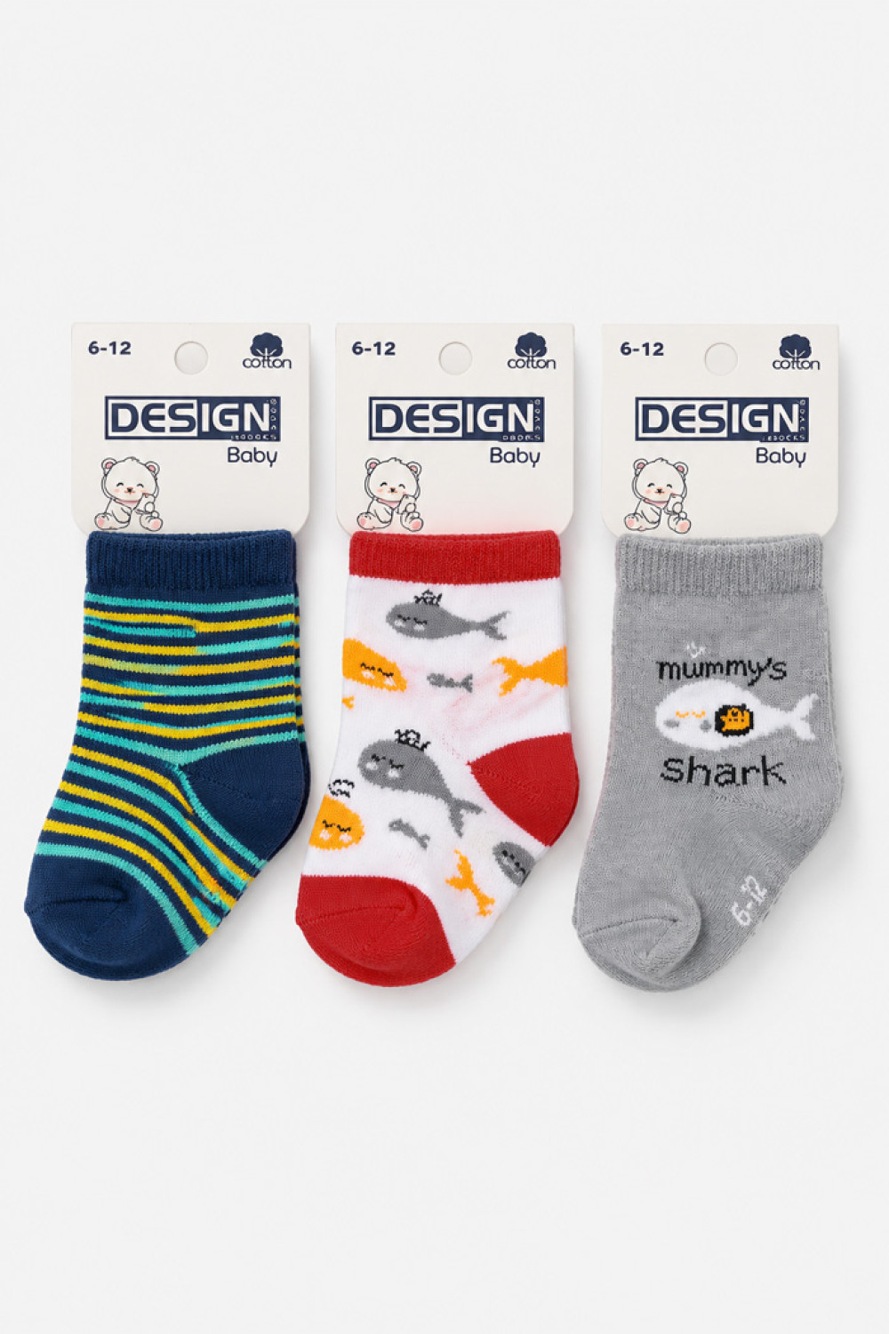 Design socks baby boy socks with car and star designs
