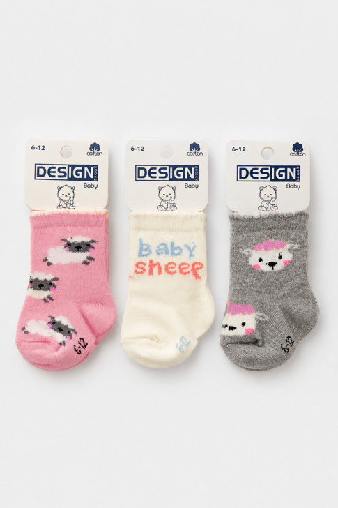 Design socks Baby Girl 3-Pack Socks 3001130