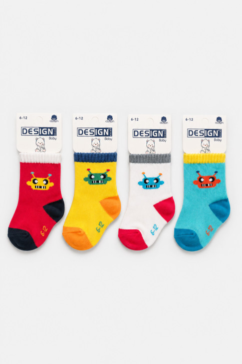 Design socks Boys' Baby Socks, 4-Pack 3001202