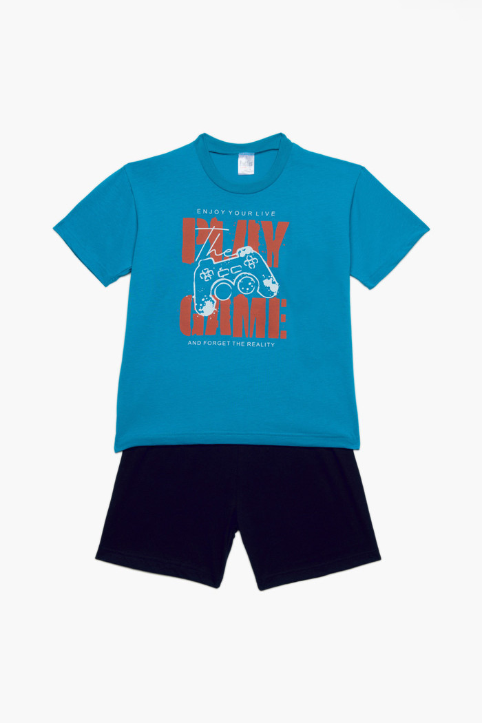 Pretty Baby boys’ royal blue summer pyjama set 63071