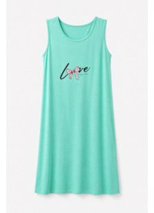 CHERRY LOVE sleeveless mint green nightdress CH-6034