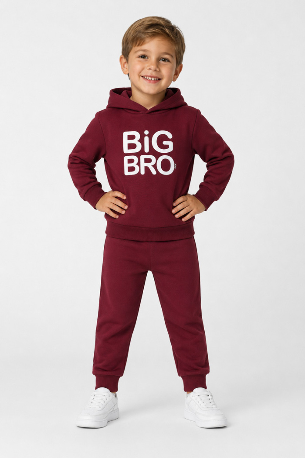 TRAX BIG BRO 50929 burgundy boys’ tracksuit set