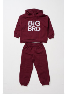 TRAX BIG BRO 50929 burgundy boys’ tracksuit set