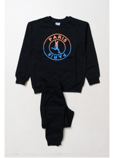 TRAX PARIS 50827 black boys’ tracksuit set
