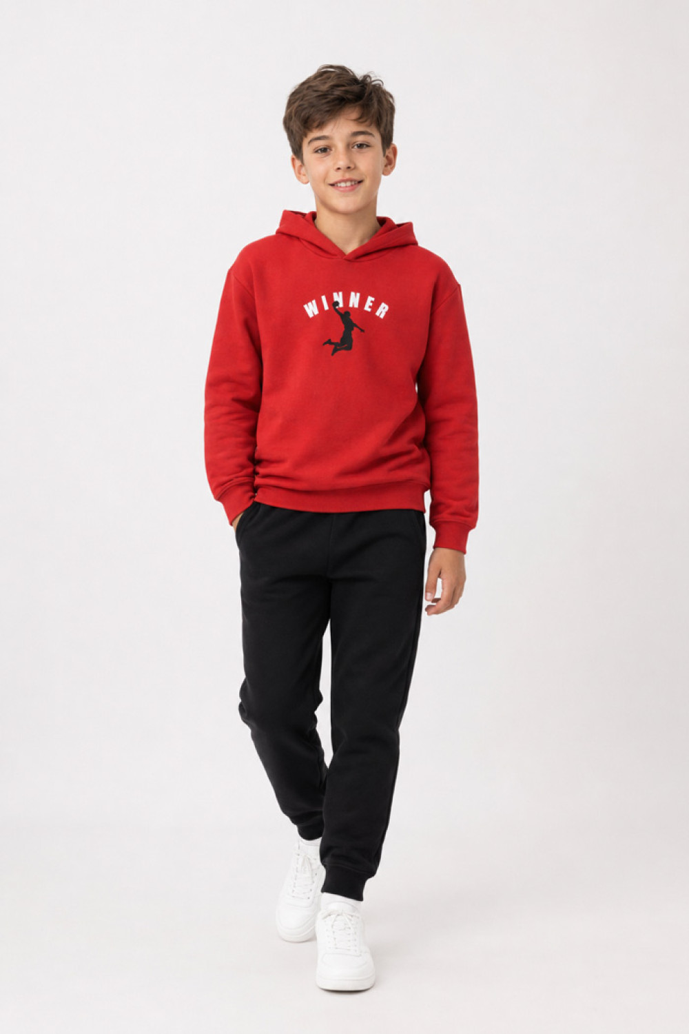 TRAX WINNER 50812 red and black boys’ tracksuit set