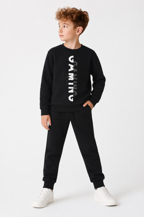 TRAX Gaming Boys' Winter Tracksuit Set 50826 – Black