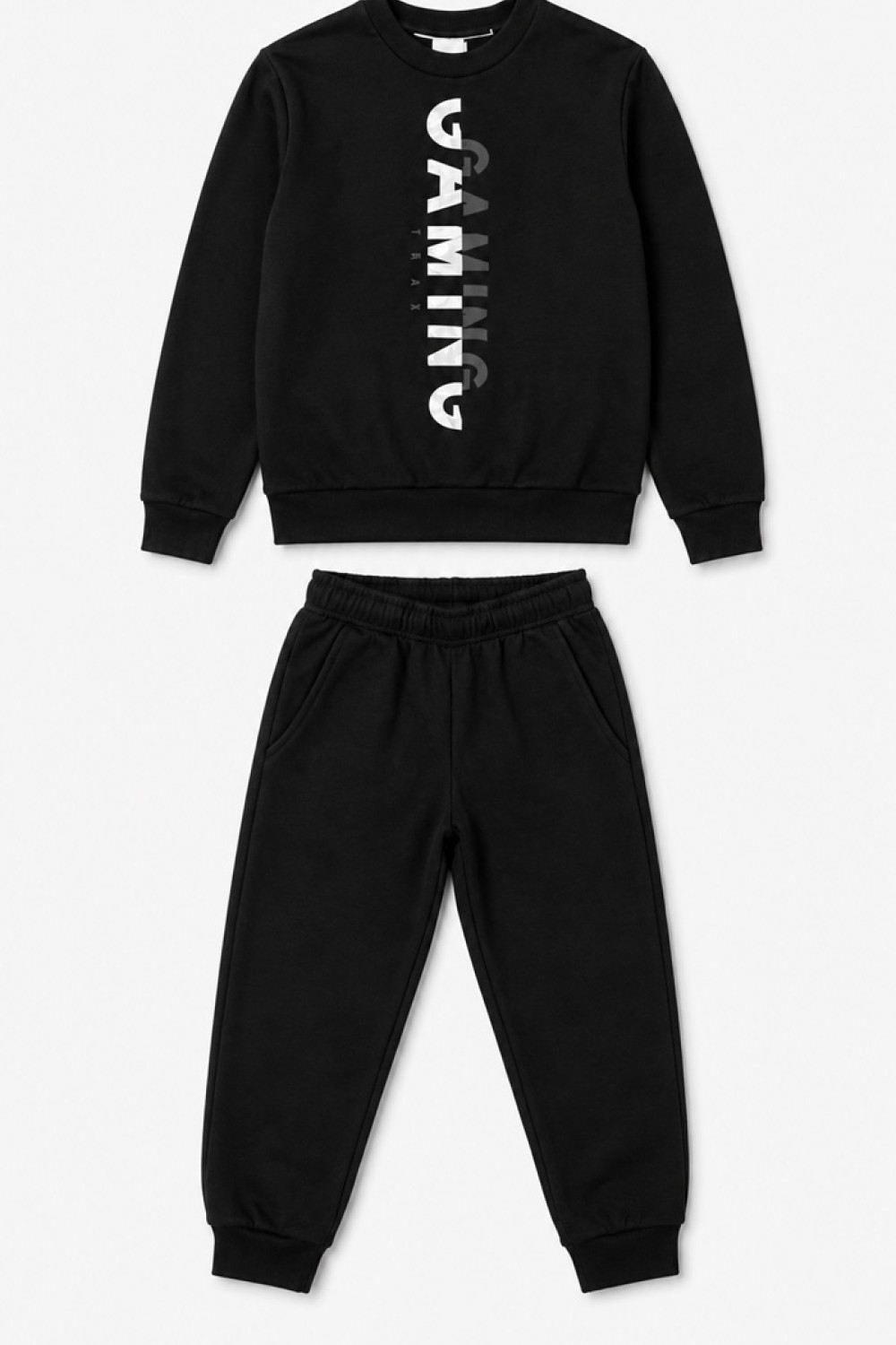 TRAX Gaming 50826 black boys' tracksuit set
