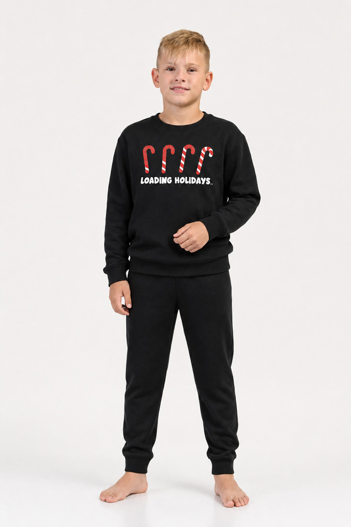 TRAX Holidays Boys' Winter Pyjamas 50895 – Black