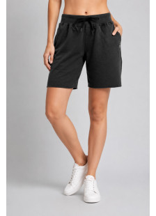 BODY MOVE 1481-BL black women's Bermuda shorts