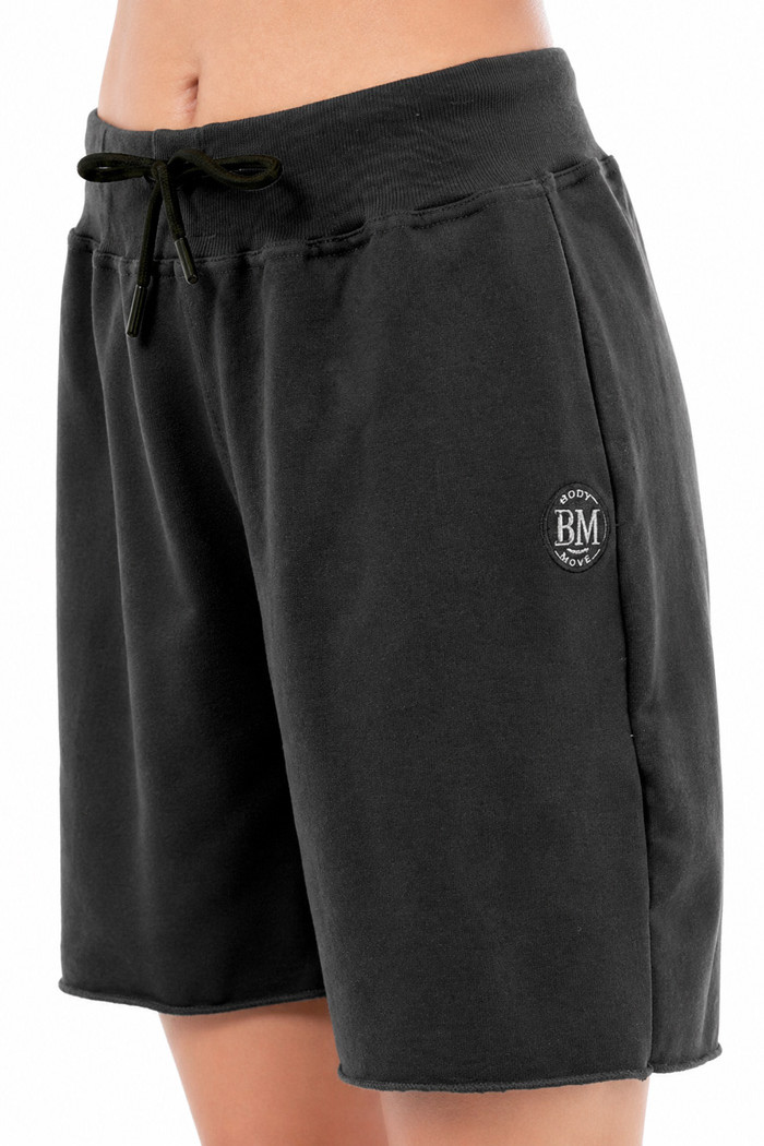 BODY MOVE 1481-BL black women's Bermuda shorts
