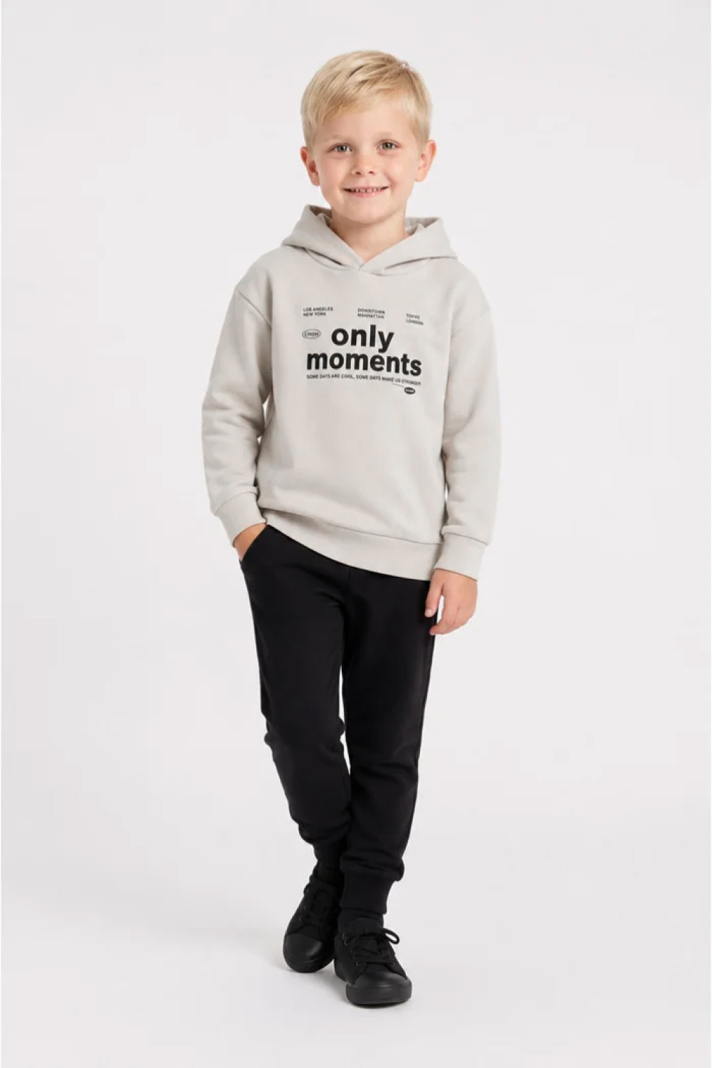 TRAX boys' grey and black tracksuit set 50813