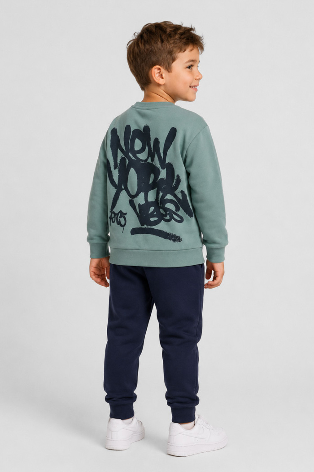 TRAX boys' mint and navy tracksuit set 50803