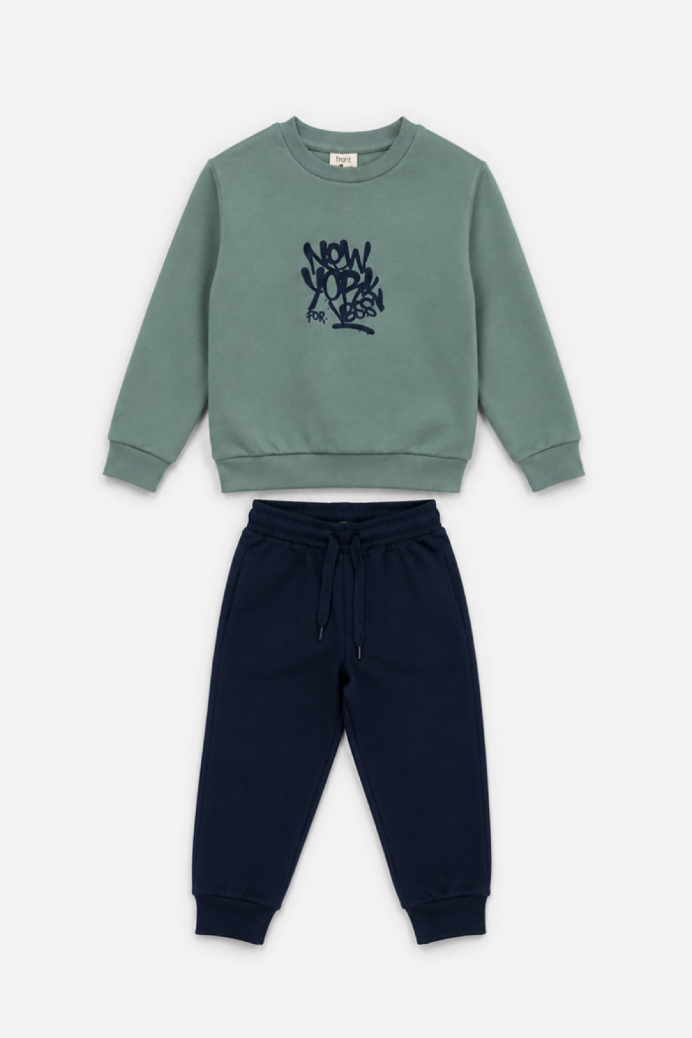 TRAX boys' mint and navy tracksuit set 50803