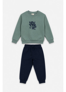 TRAX boys' mint and navy tracksuit set 50803