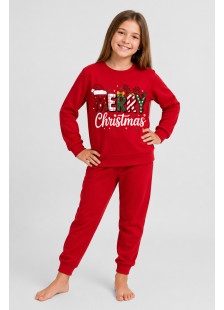 TRAX girls' red Christmas pyjama set 50695