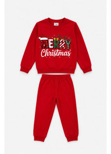 TRAX girls' red Christmas pyjama set 50695
