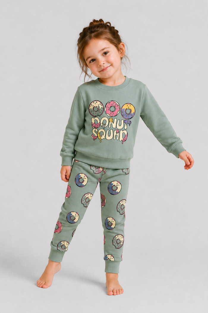 TRAX girls' aqua cotton pyjamas 50793