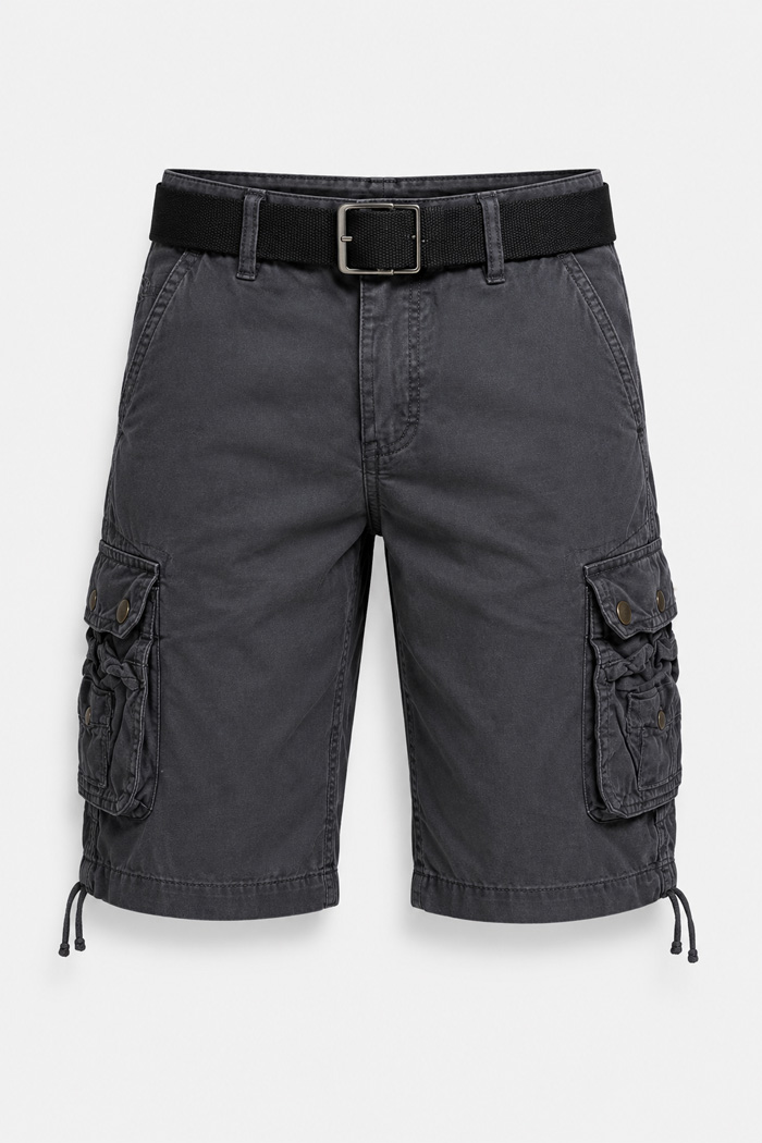 X-FEEL men's charcoal cargo shorts X-2265-4-3