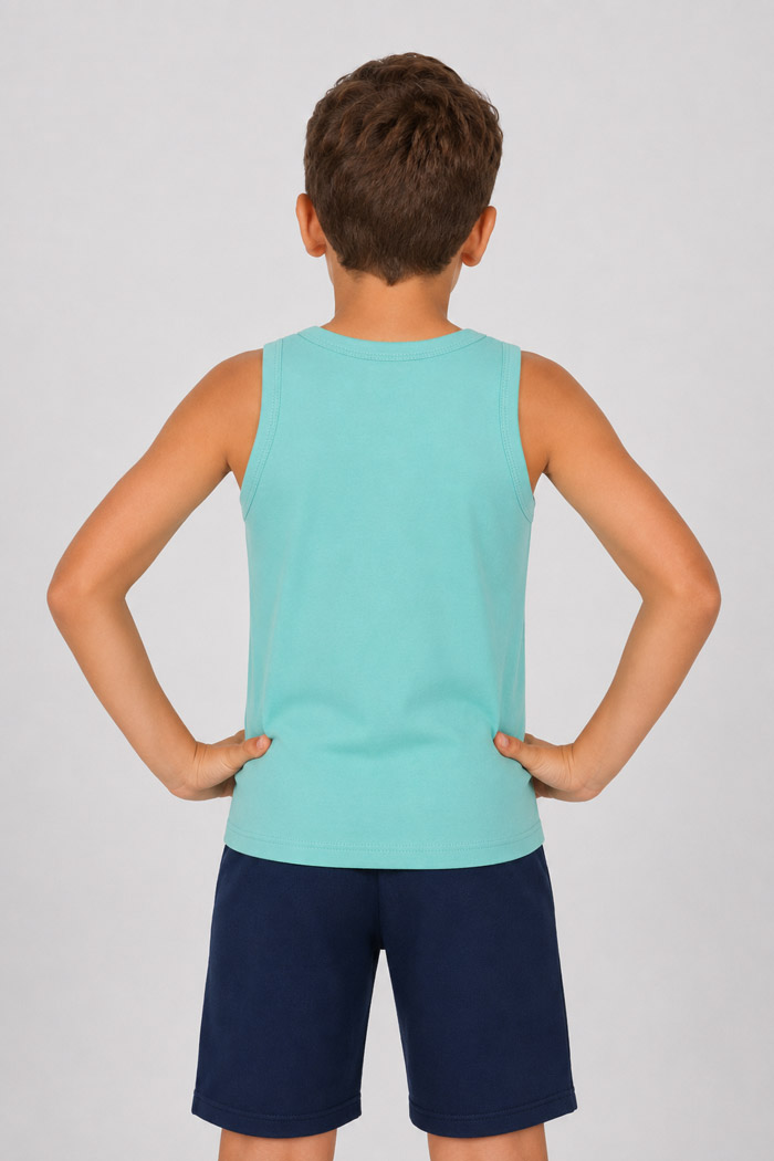 NINA CLUB children's sleeveless turquoise vest NINA-51