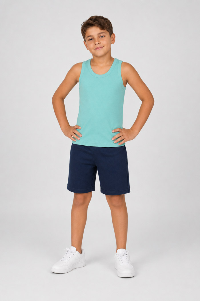 NINA CLUB children's sleeveless turquoise vest NINA-51