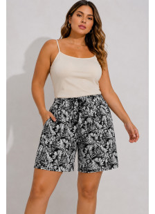 Women's fabric Bermuda shorts by POWER FLOWER